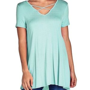 Criss Cross Tunic Mint Brand New